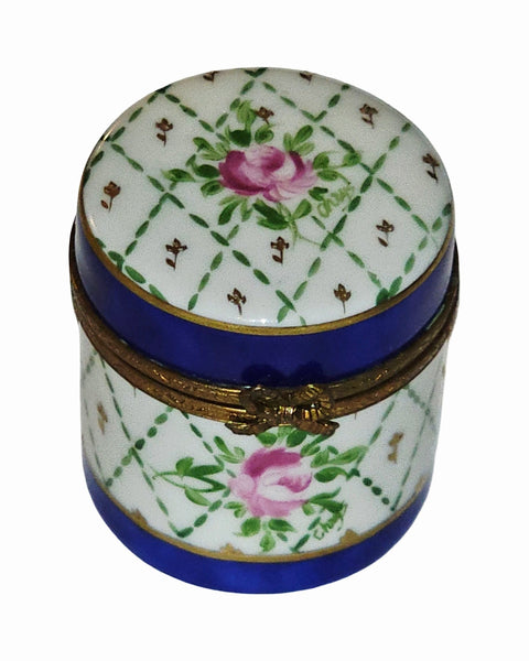 Tall Blue Gold Round