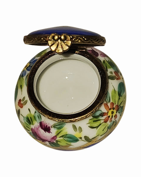 Blue Floral Belly Round