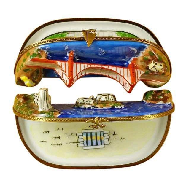 San Francisco Bay - Two Parts limoges box Porcelain Limoges monuments French Trinket Box