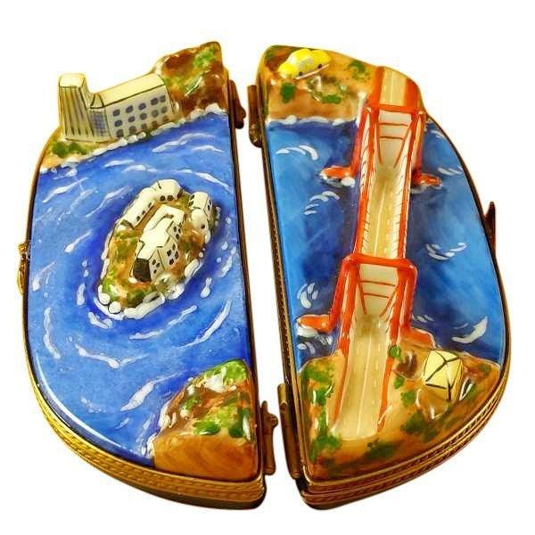 San Francisco Bay - Two Parts limoges box Porcelain Limoges monuments French Trinket Box