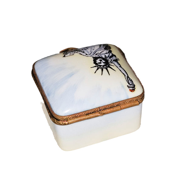 Statue of Liberty Limoges Box Porcelain Limoges traditional patriotic French Trinket Box