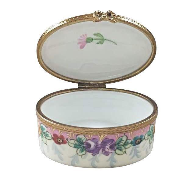 Thank You Oval Porcelain Limoges special occasions French Trinket Box