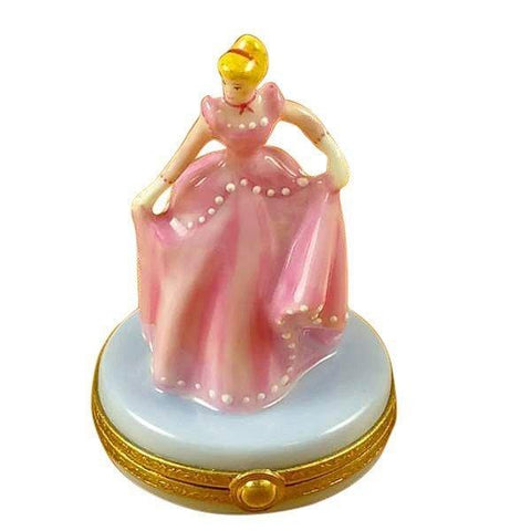 The Princess Maybe Cinderella Porcelain Limoges Fairy dance fashion women French Trinket Box