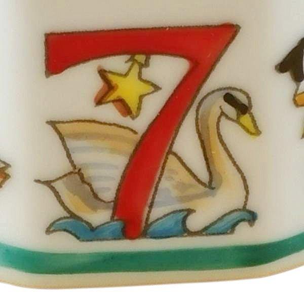 Twelve Days of Christmas with Removable Wreath Porcelain Limoges xmas theme French Trinket Box