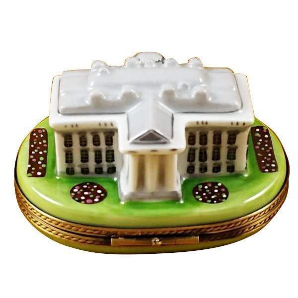 White House Porcelain Limoges united states monuments French Trinket Box