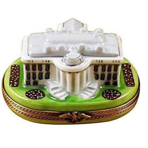 White House Porcelain Limoges united states monuments French Trinket Box