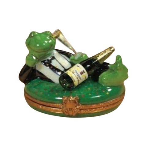 Tuxedo Frog new Years w Champagne