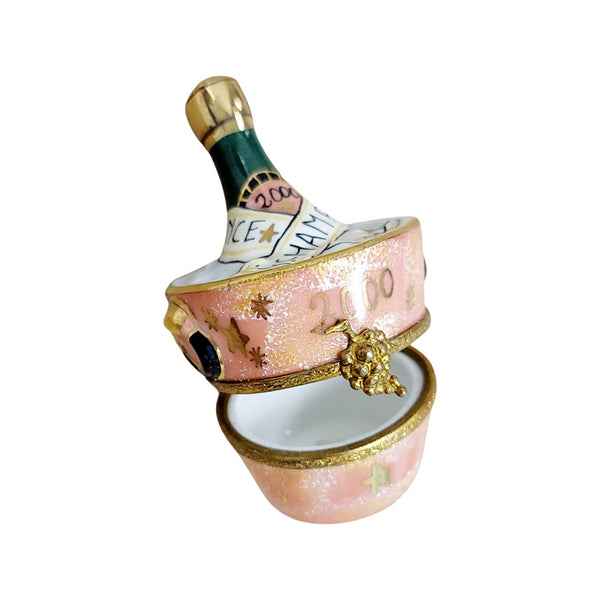 2000 French Champagne Porcelain Limoges Trinket Box