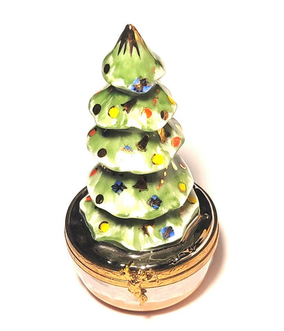Designer Christmas Tree Artoria Limoges Porcelain Box