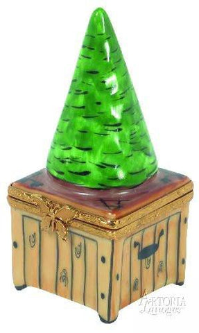 Topiary On Wood Base Garden Limoges Box-flowers garden mother-Limoges Box Boutique