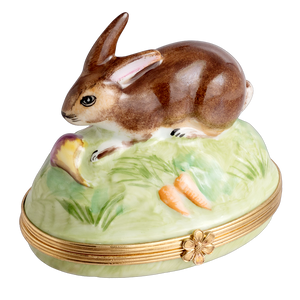 Rabbit Limoges Porcelain Box
