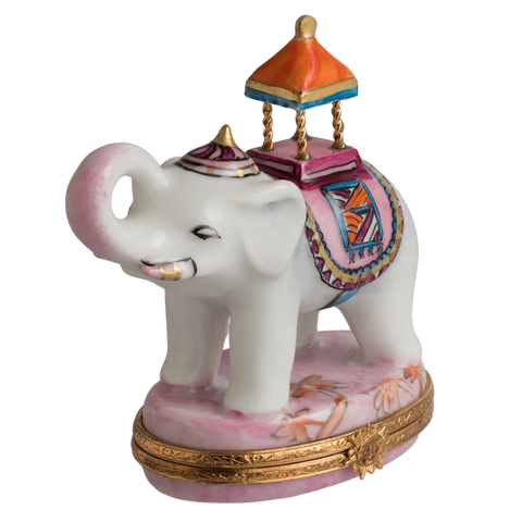 Imperial Elephant Limoges Porcelain Box