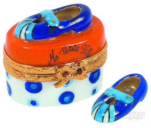 Mary Jane Shoes: Orange-Blue Limoges Box-shoes fashion mary jane kids baby-Limoges Box Boutique