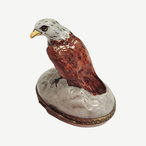 American Bald Eagle Porcelain Limoges Trinket Box