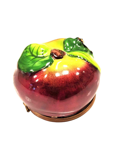 Apple w Bee Porcelain Limoges Trinket Box