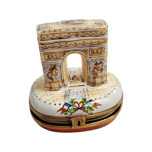 Arc De Triomphe Porcelain Limoges Trinket Box