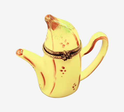 Banana Teapot Porcelain Limoges Trinket Box