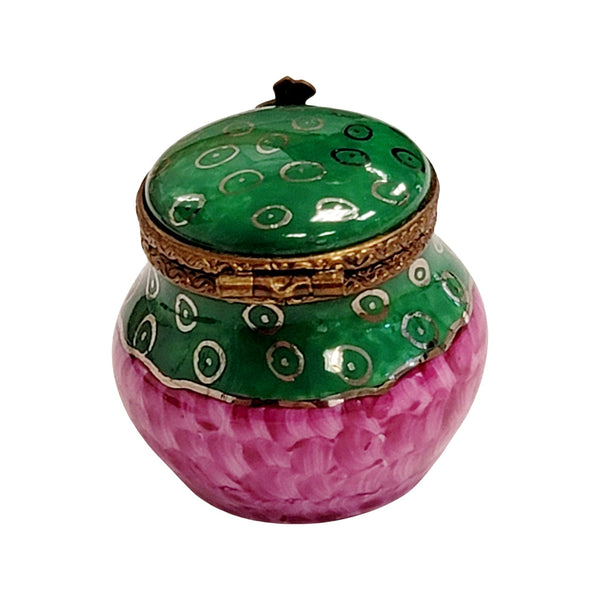 Berry Jam Jar Porcelain Limoges Trinket Box