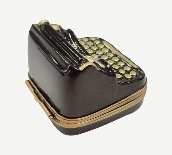 Black Typewriter Porcelain Limoges Trinket Box