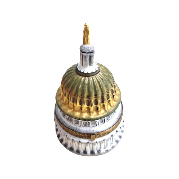 Capitol Dome Porcelain Limoges Trinket Box