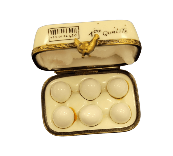 Carton of Eggs Eggs Porcelain Limoges Trinket Box
