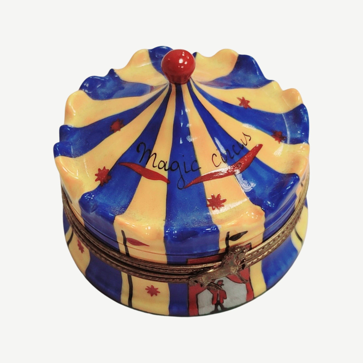 Circus Tent Porcelain Limoges Trinket Box