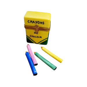 Crayon Porcelain Limoges Trinket Box