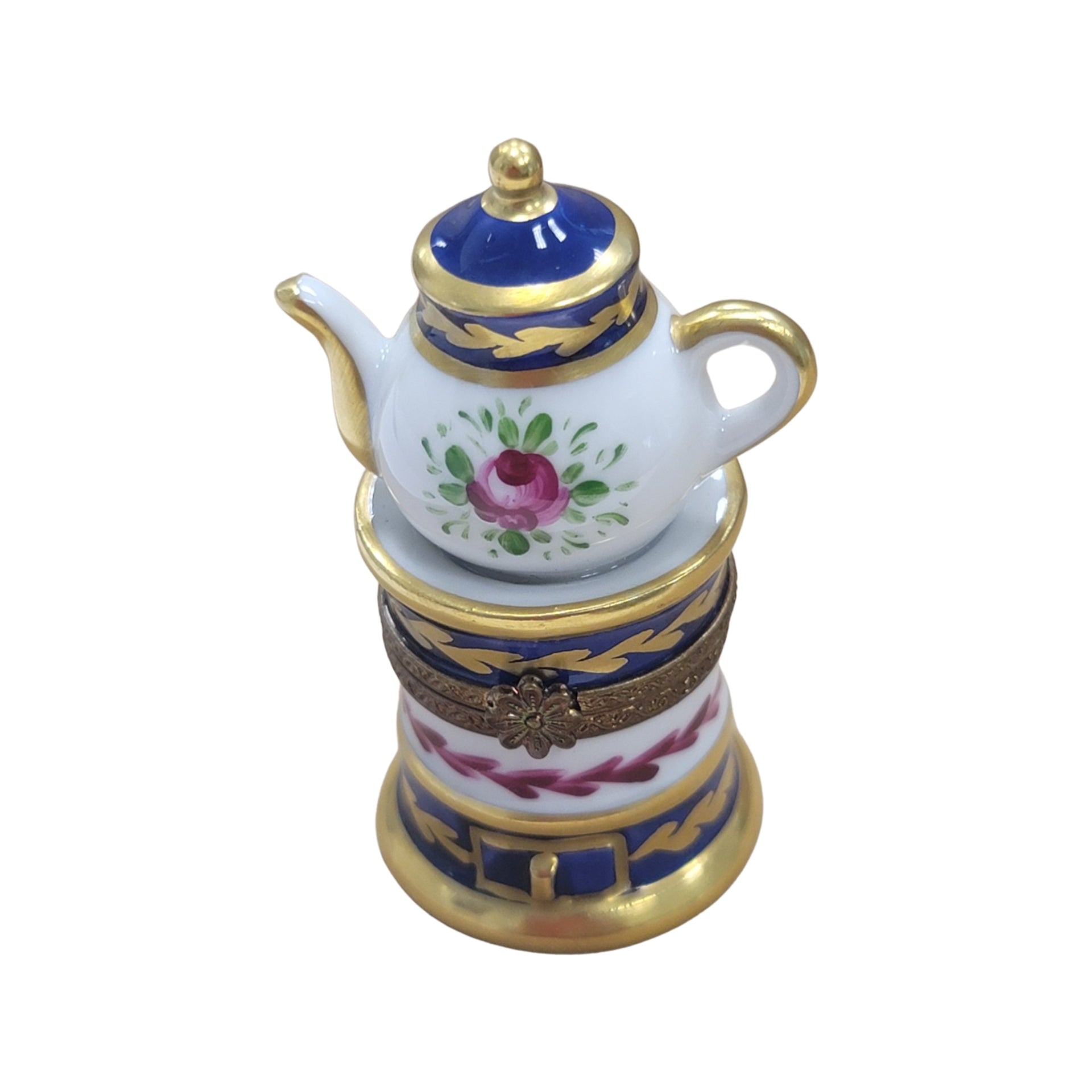 Flower Teapot Coffee Pot Porcelain Limoges Trinket Box