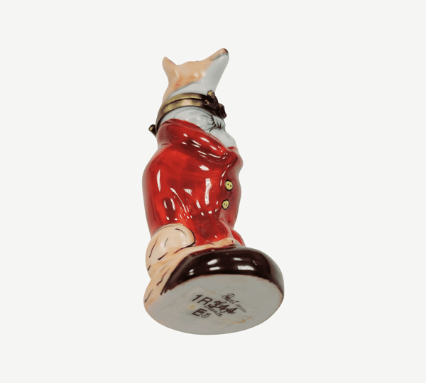 Fox Porcelain Limoges Trinket Box