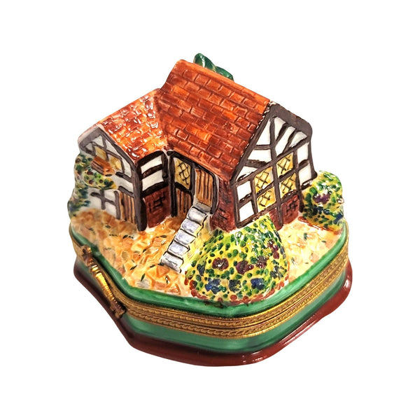 House Home w Keys Housewarming Porcelain Limoges Trinket Box