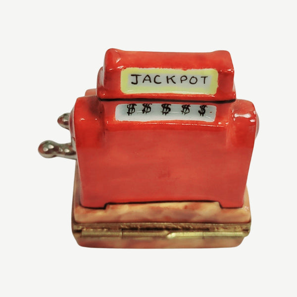 Jackpot Slot Machine Porcelain Limoges Trinket Box