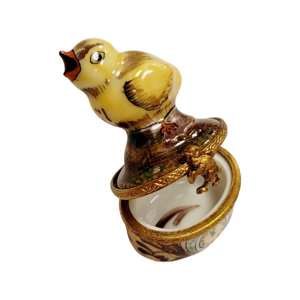 Mini Chick Porcelain Limoges Trinket Box