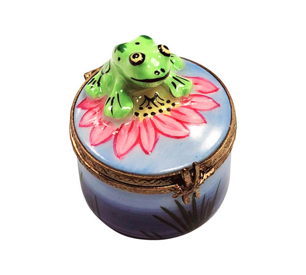 Mini Frog Porcelain Limoges Trinket Box