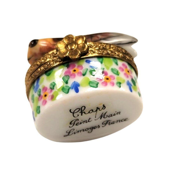 Mini locust Porcelain Limoges Trinket Box