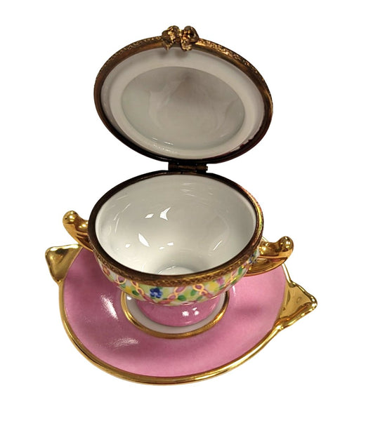 Pink Soup Toureen Porcelain Limoges Trinket Box