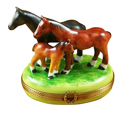 Three Horses Limoges Box Limoges Porcelain Box
