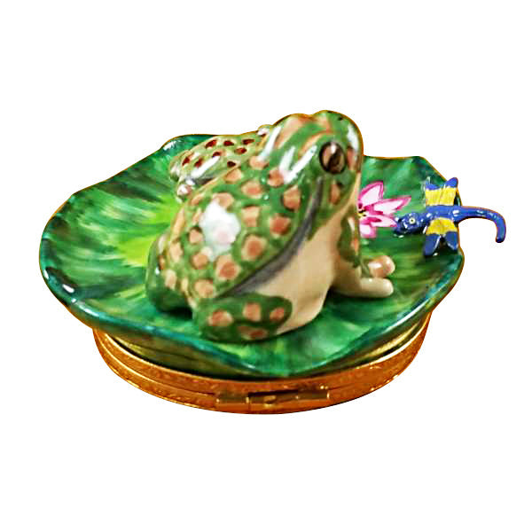 Frog and Baby Limoges Porcelain Box