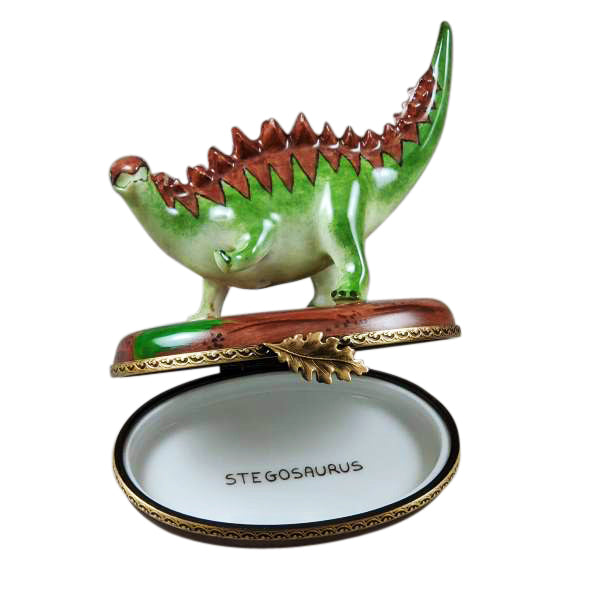 Thorny Back Dinosaur Limoges Porcelain Box