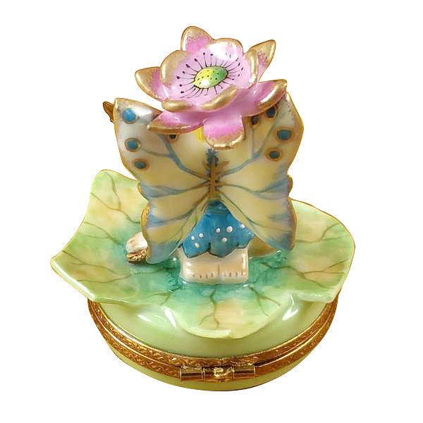 Flower Fairy Pink Limoges Porcelain Box