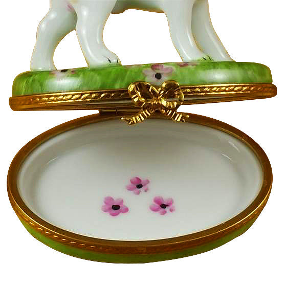 Beagle Limoges Porcelain Box