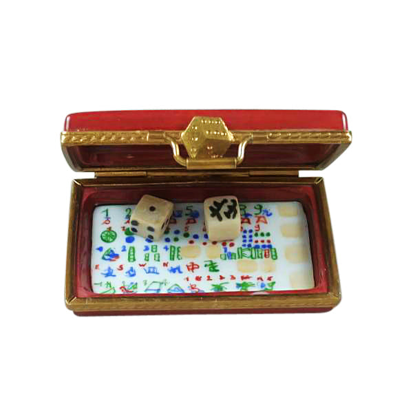 Mahjong Set Limoges Porcelain Box
