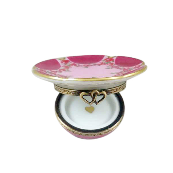 Valentine's LOVE Tea Cup with Spoon and Heart Sugar Cube Limoges Porcelain Box