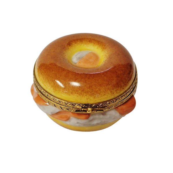Bagel with Lox Limoges Porcelain Box