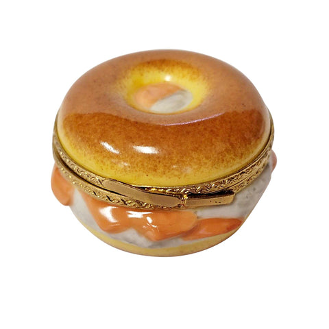 Bagel with Lox Limoges Porcelain Box