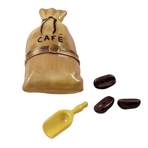 Coffee Sack w Scoop and Beans