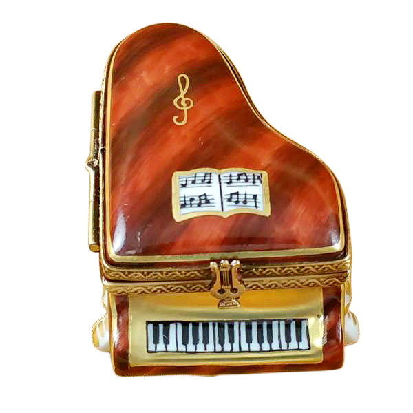 Mini Piano Limoges Porcelain Box