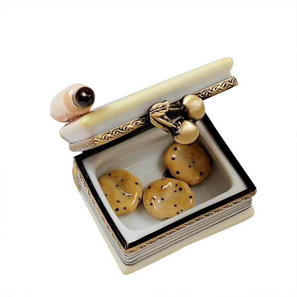 Cookbook with Rolling Pin Limoges Porcelain Box