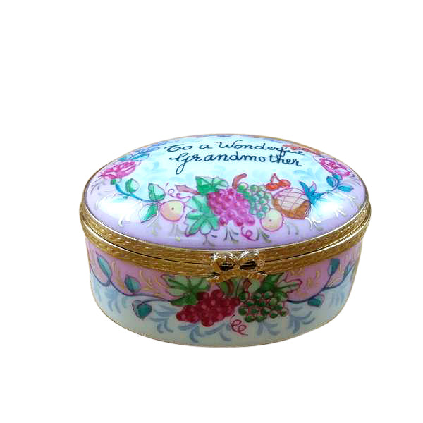 To A Wonderful Grandmother Limoges Porcelain Box