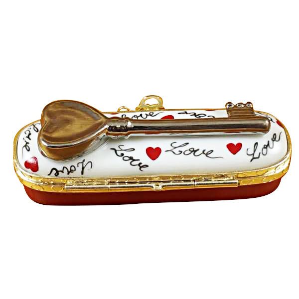 Key to My Heart Limoges Porcelain Box