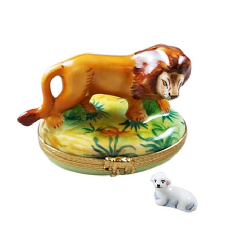 Lion and a Lamb Limoges Box Limoges Porcelain Box